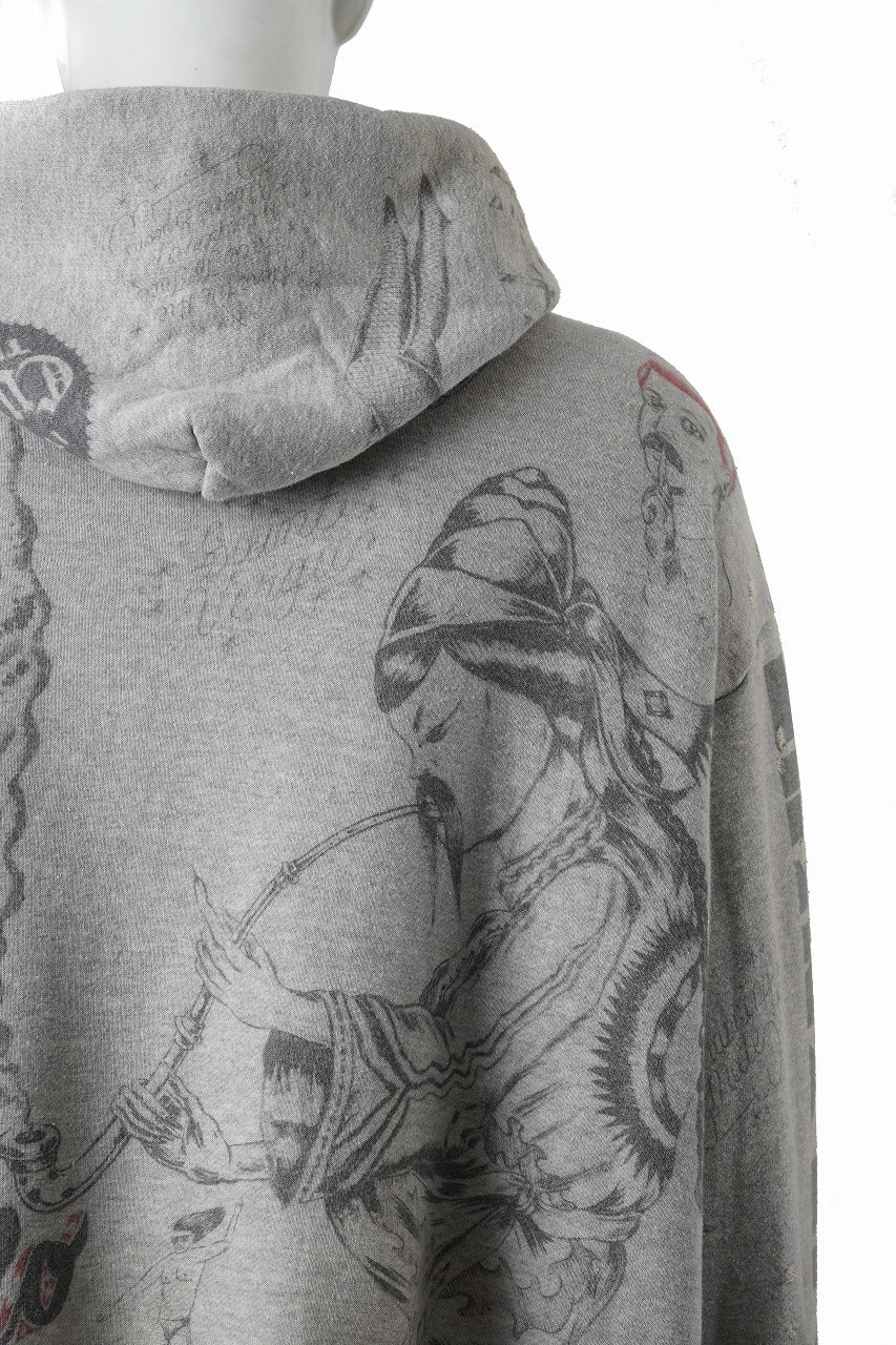 画像をギャラリービューアに読み込む, SAINT Mxxxxxx × Alexis Ross HOODIE / DRAWING (GRAY)