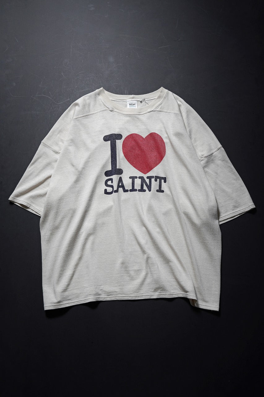 画像をギャラリービューアに読み込む, SAINT Mxxxxxx SS T-SHIRT / FOOTBALL (WHITE)