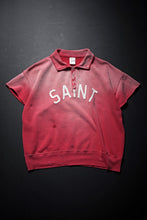 Load image into Gallery viewer, SAINT Mxxxxxx SS HALF ZIP SWEAT / SAINT (RED)