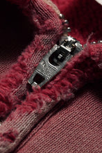 Load image into Gallery viewer, SAINT Mxxxxxx SS HALF ZIP SWEAT / SAINT (RED)