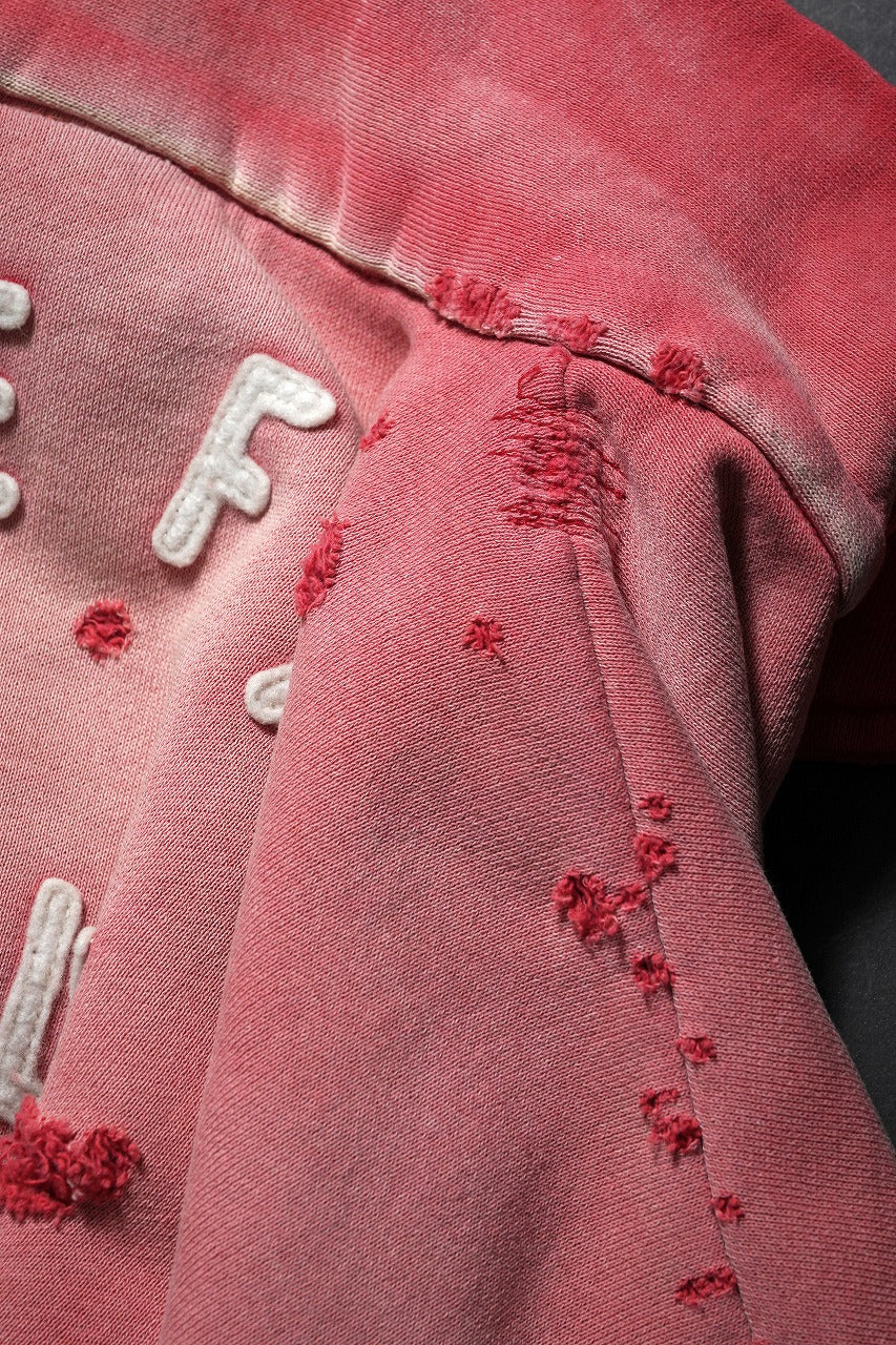 Load image into Gallery viewer, SAINT Mxxxxxx SS HALF ZIP SWEAT / SAINT (RED)
