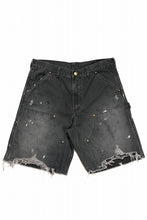 画像をギャラリービューアに読み込む, SAINT Mxxxxxx DOUBLE KNEE SHORTS (BLACK)