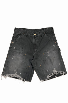 画像をギャラリービューアに読み込む, SAINT Mxxxxxx DOUBLE KNEE SHORTS (BLACK)