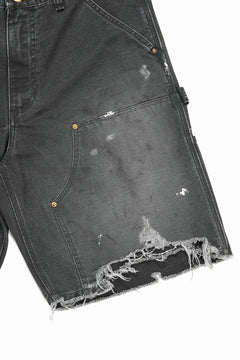 画像をギャラリービューアに読み込む, SAINT Mxxxxxx DOUBLE KNEE SHORTS (BLACK)