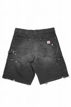 画像をギャラリービューアに読み込む, SAINT Mxxxxxx DOUBLE KNEE SHORTS (BLACK)