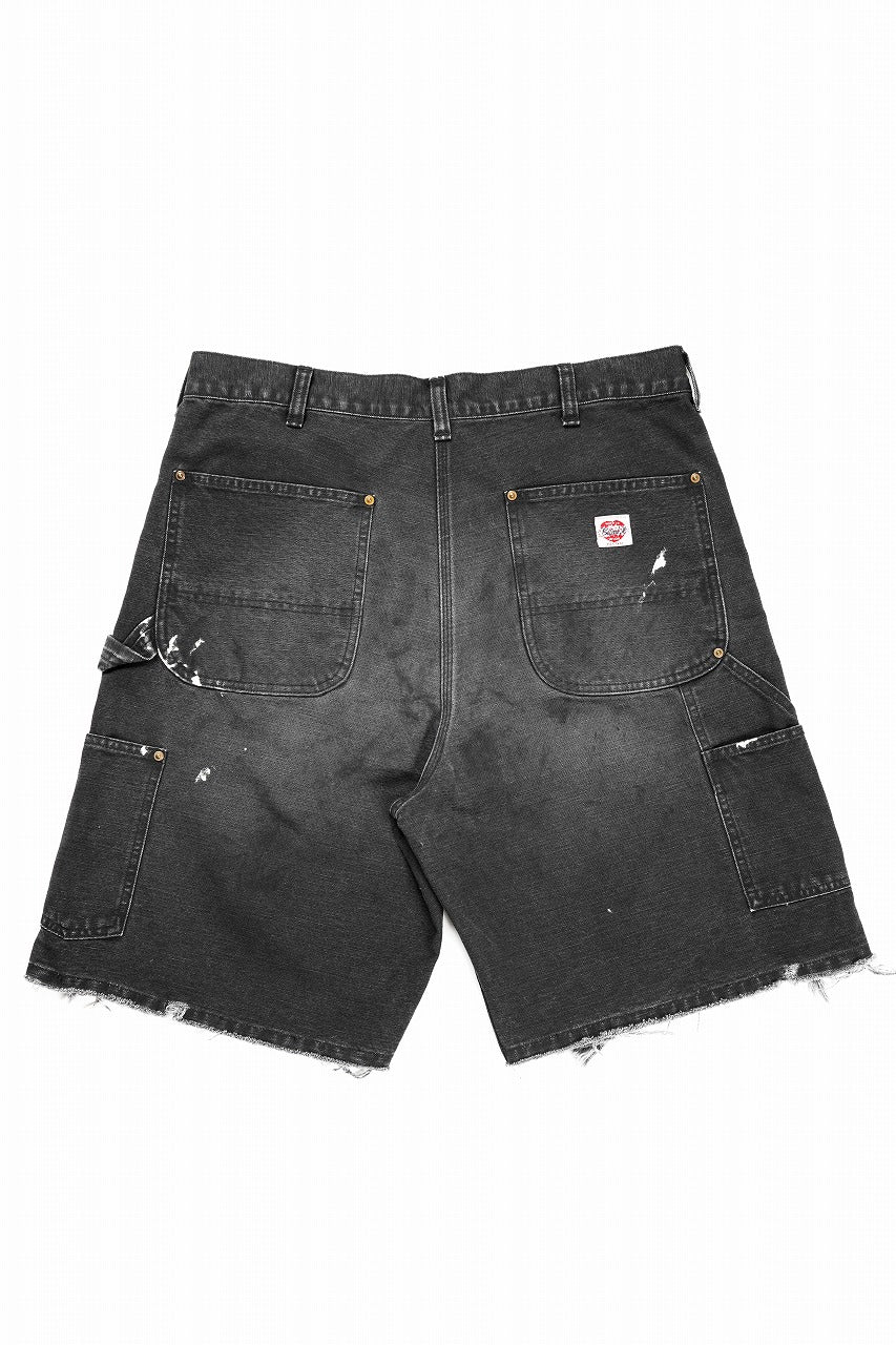 画像をギャラリービューアに読み込む, SAINT Mxxxxxx DOUBLE KNEE SHORTS (BLACK)