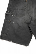 画像をギャラリービューアに読み込む, SAINT Mxxxxxx DOUBLE KNEE SHORTS (BLACK)