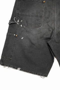 画像をギャラリービューアに読み込む, SAINT Mxxxxxx DOUBLE KNEE SHORTS (BLACK)