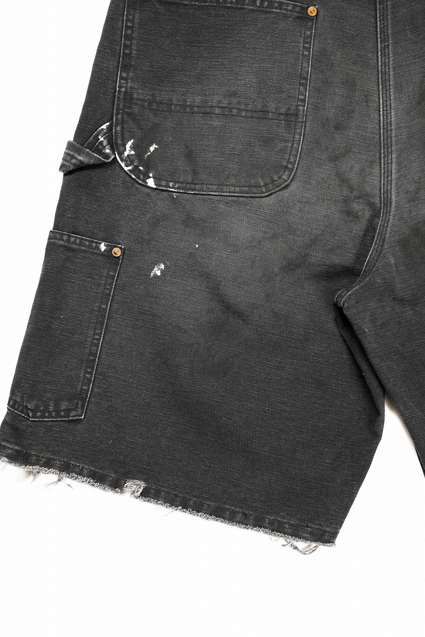 画像をギャラリービューアに読み込む, SAINT Mxxxxxx DOUBLE KNEE SHORTS (BLACK)