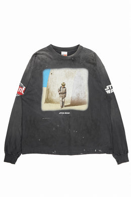 SAINT Mxxxxxx STAR WARS LS TEE / DARTHVADER (BLACK)