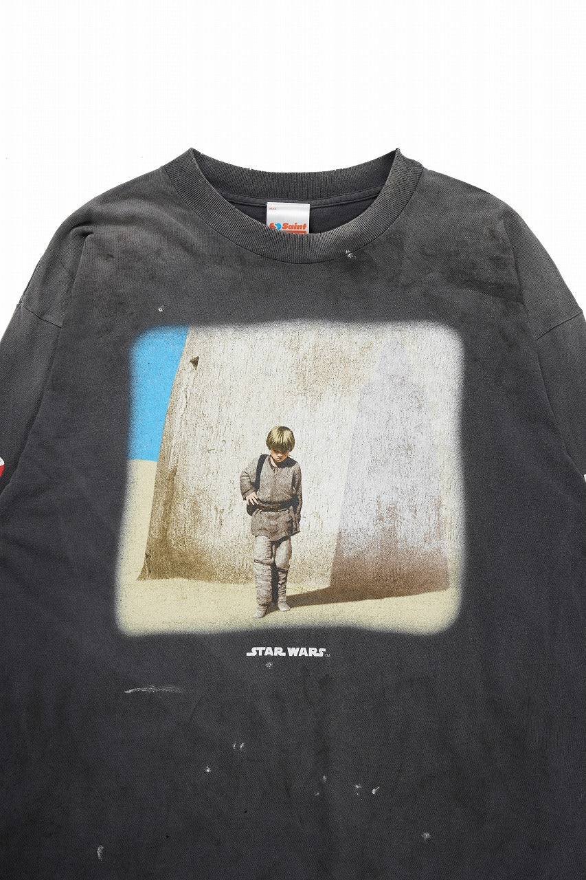 SAINT Mxxxxxx STAR WARS LS TEE / DARTHVADER (BLACK)
