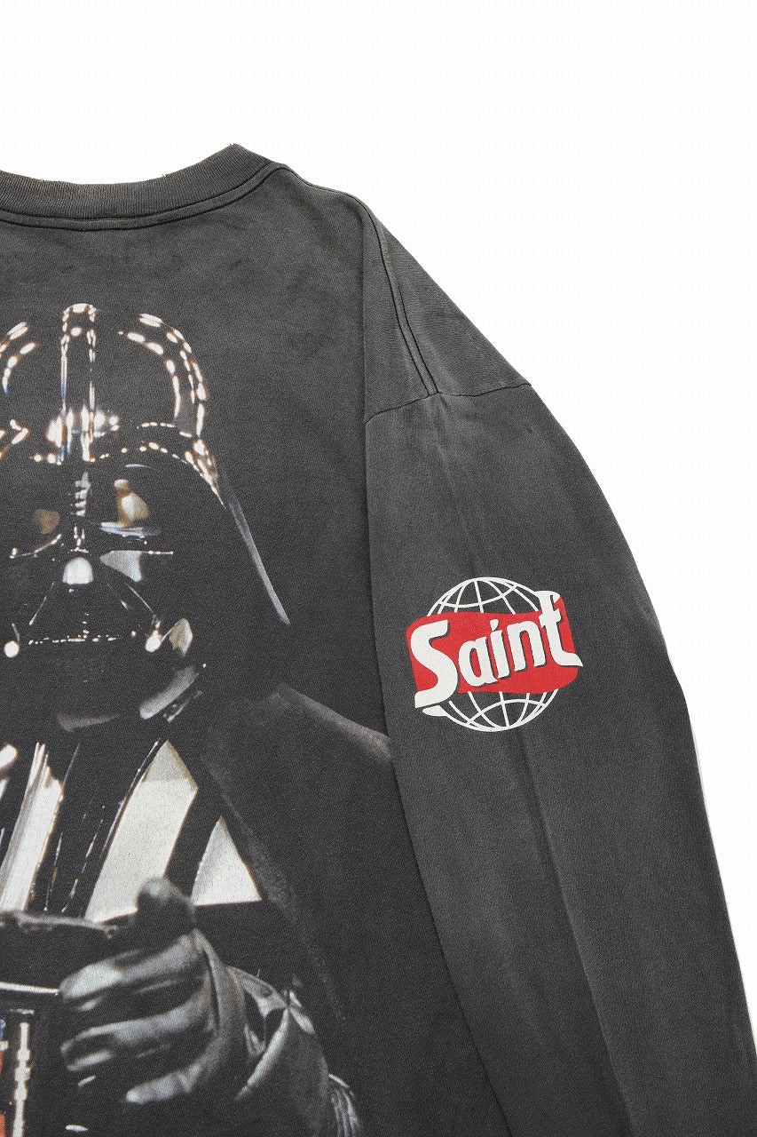 画像をギャラリービューアに読み込む, SAINT Mxxxxxx STAR WARS LS TEE / DARTHVADER (BLACK)