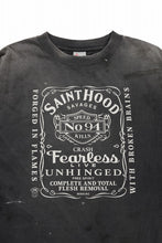 画像をギャラリービューアに読み込む, SAINT Mxxxxxx x NEIGHBORHOOD SS TEE / STHD.FEARLESS (BLACK)