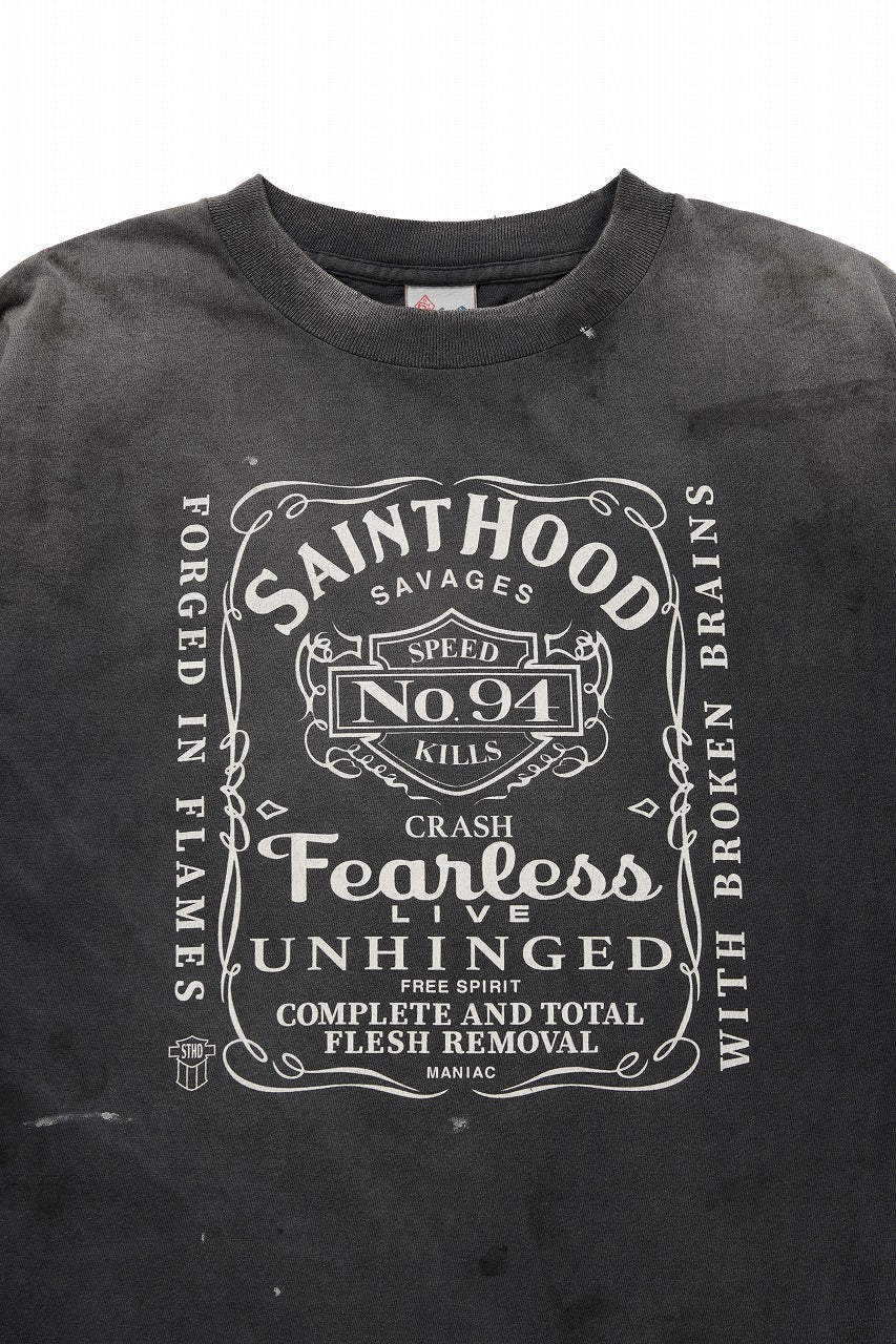 SAINT Mxxxxxx x NEIGHBORHOOD SS TEE / STHD.FEARLESS (BLACK)