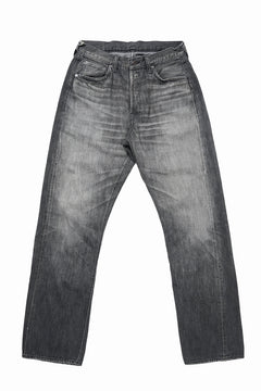 Load image into Gallery viewer, FULLCOUNT "Dartford" 1101BKSSHW Straight Jeans / 11.5oz Zimbabwe Selvedge Denim (BLACK / VINTAGE FADED)