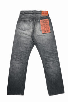 Load image into Gallery viewer, FULLCOUNT "Dartford" 1101BKSSHW Straight Jeans / 11.5oz Zimbabwe Selvedge Denim (BLACK / VINTAGE FADED)