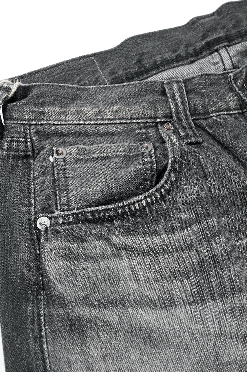 Load image into Gallery viewer, FULLCOUNT "Dartford" 1101BKSSHW Straight Jeans / 11.5oz Zimbabwe Selvedge Denim (BLACK / VINTAGE FADED)