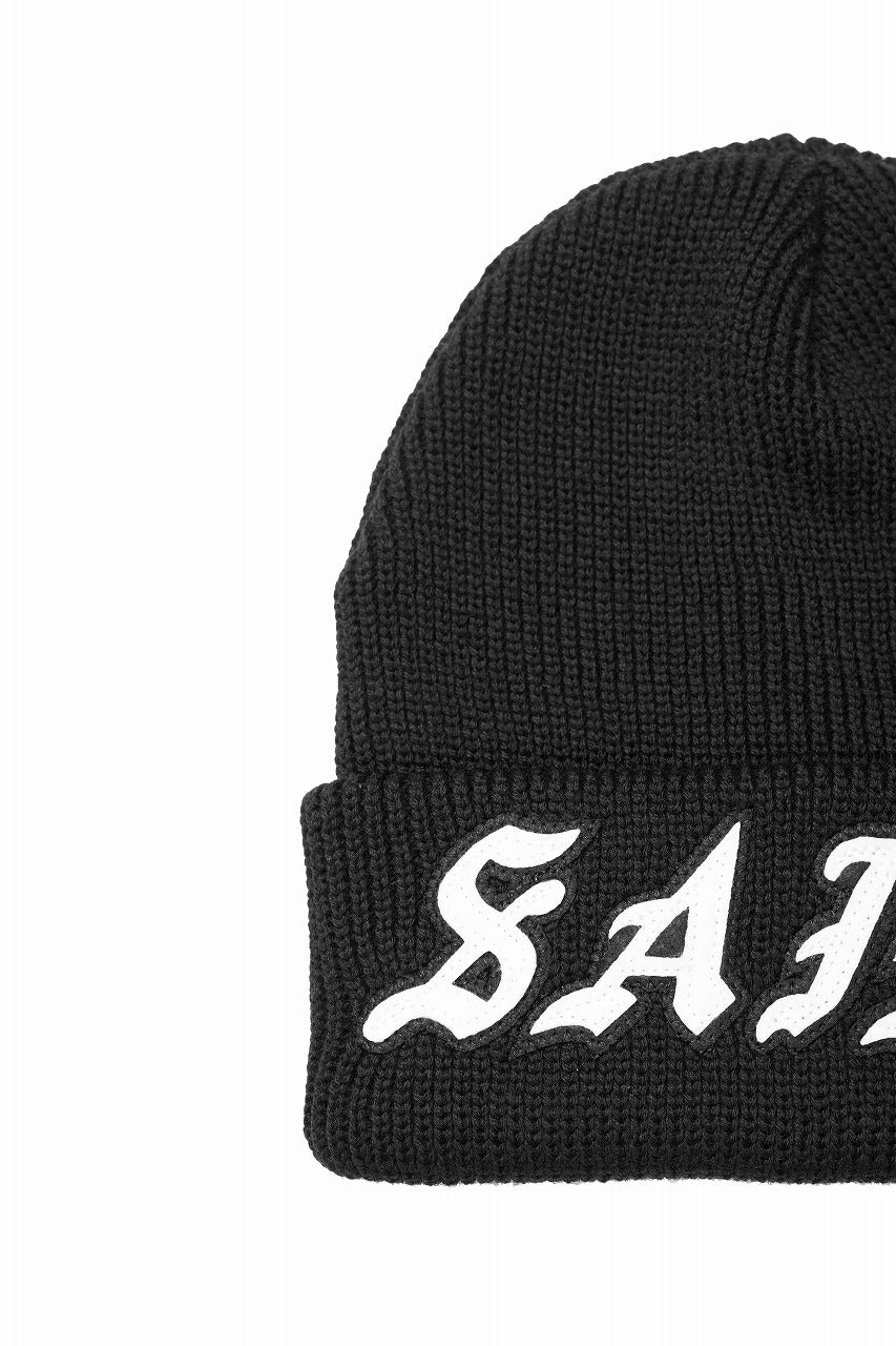 SAINT Mxxxxxx KNIT CAP / SAINT (BLACK) – ETERNAL