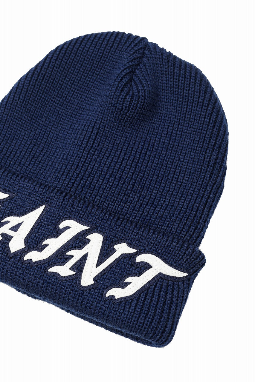 Load image into Gallery viewer, SAINT Mxxxxxx x KNIT CAP / SAINT (NAVY)