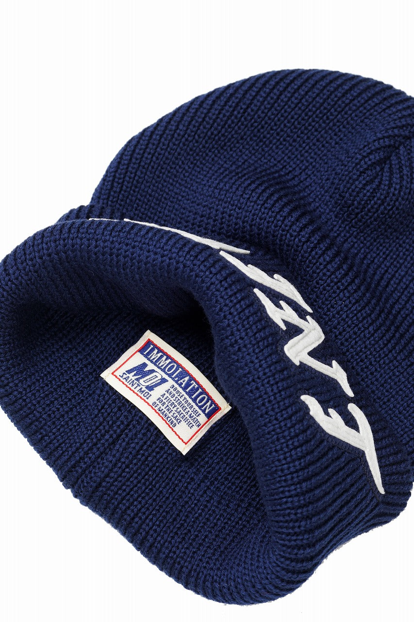 Load image into Gallery viewer, SAINT Mxxxxxx x KNIT CAP / SAINT (NAVY)
