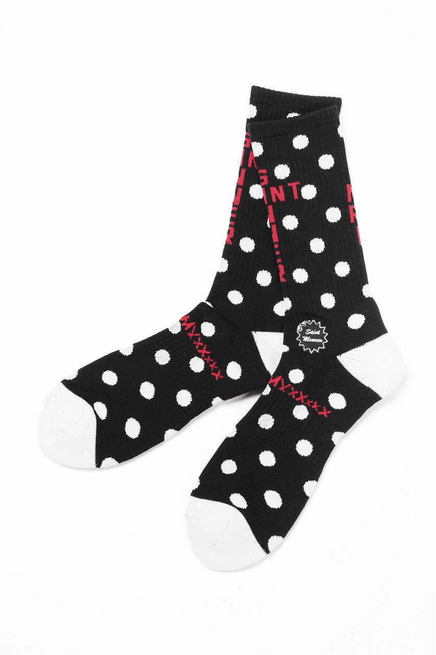 Load image into Gallery viewer, SAINT Mxxxxxx SOCKS / DOT (BLACK)
