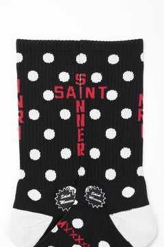 Load image into Gallery viewer, SAINT Mxxxxxx SOCKS / DOT (BLACK)