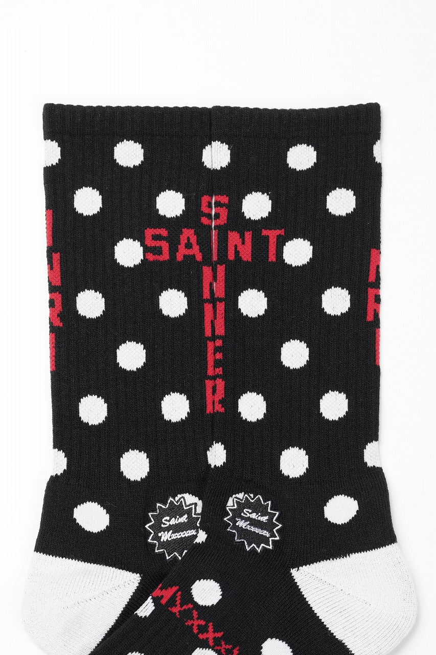 Load image into Gallery viewer, SAINT Mxxxxxx SOCKS / DOT (BLACK)