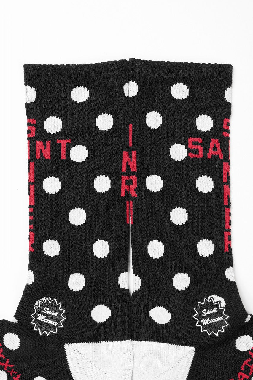 Load image into Gallery viewer, SAINT Mxxxxxx SOCKS / DOT (BLACK)