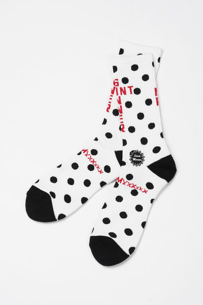 SAINT Mxxxxxx SOCKS / DOT (WHITE)