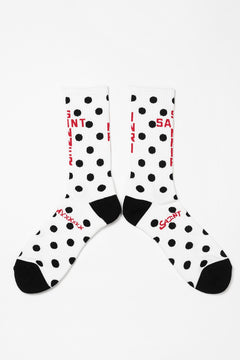 Load image into Gallery viewer, SAINT Mxxxxxx SOCKS / DOT (WHITE)