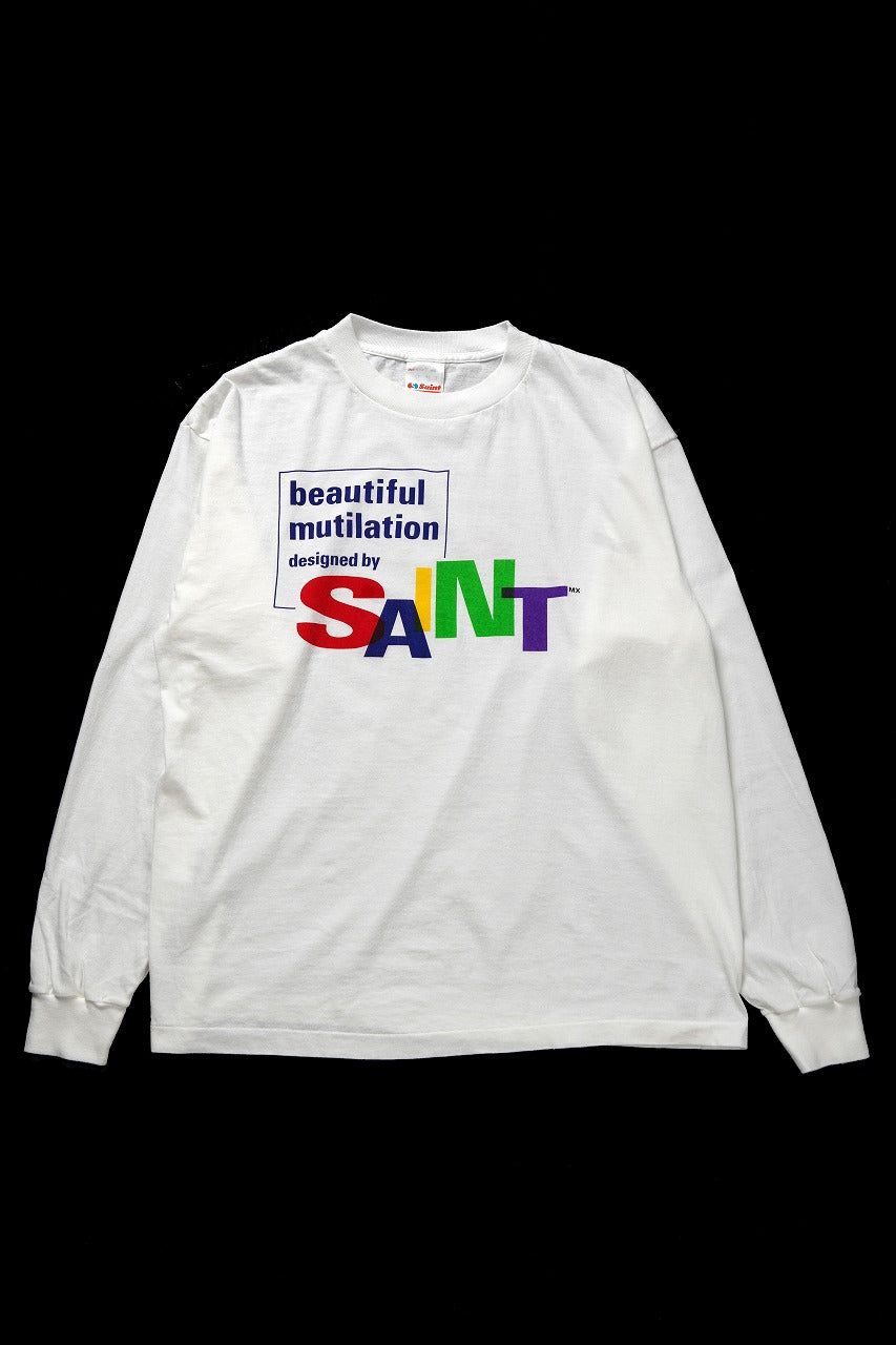 SAINT Mxxxxxx LS TEE / BEAUTIFUL SAINT (WHITE)