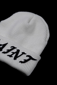 Load image into Gallery viewer, SAINT Mxxxxxx x KNIT CAP / SAINT (WHITE)