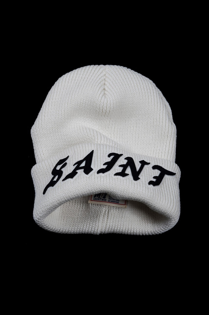 Load image into Gallery viewer, SAINT Mxxxxxx x KNIT CAP / SAINT (WHITE)