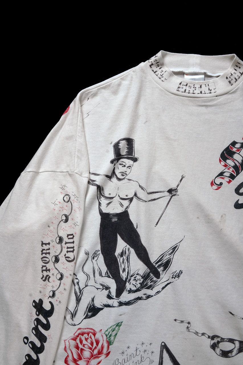 画像をギャラリービューアに読み込む, SAINT Mxxxxxx × Alexis Ross LS TEE / DRAWING (WHITE)