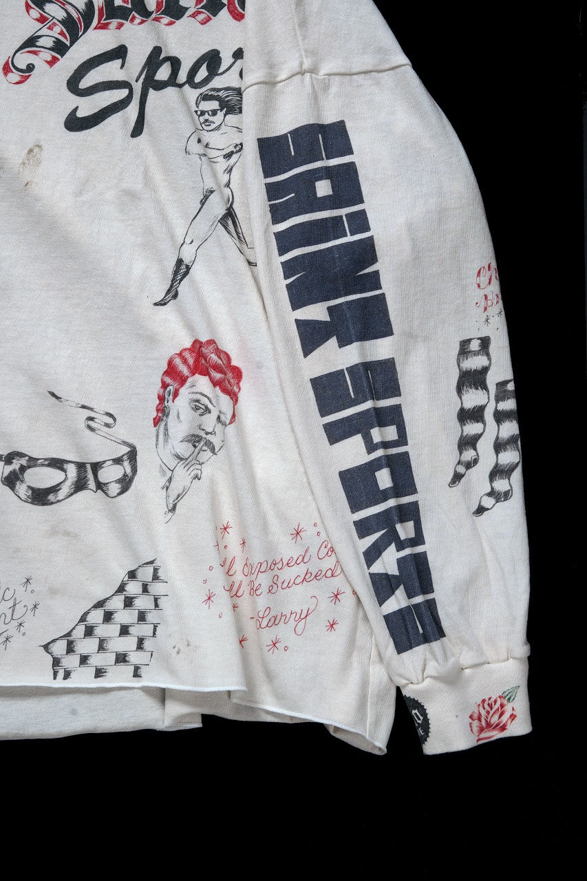 画像をギャラリービューアに読み込む, SAINT Mxxxxxx × Alexis Ross LS TEE / DRAWING (WHITE)