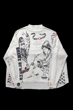 画像をギャラリービューアに読み込む, SAINT Mxxxxxx × Alexis Ross LS TEE / DRAWING (WHITE)