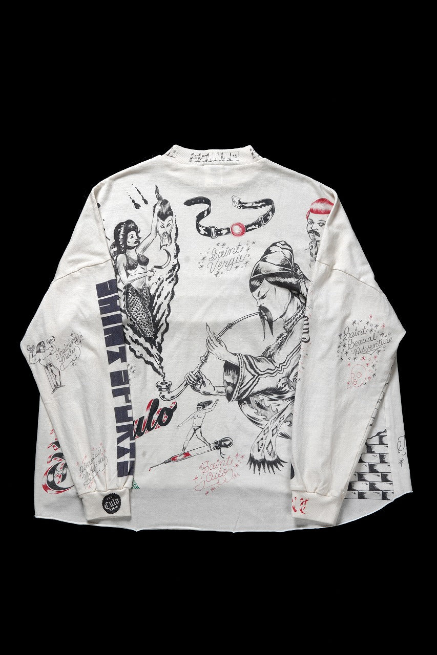 画像をギャラリービューアに読み込む, SAINT Mxxxxxx × Alexis Ross LS TEE / DRAWING (WHITE)