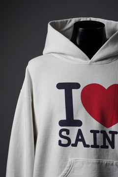 Load image into Gallery viewer, SAINT Mxxxxxx HOODIE I LOVE SAINT (WHITE)