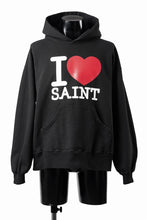 Load image into Gallery viewer, SAINT Mxxxxxx HOODIE I LOVE SAINT (BLACK)