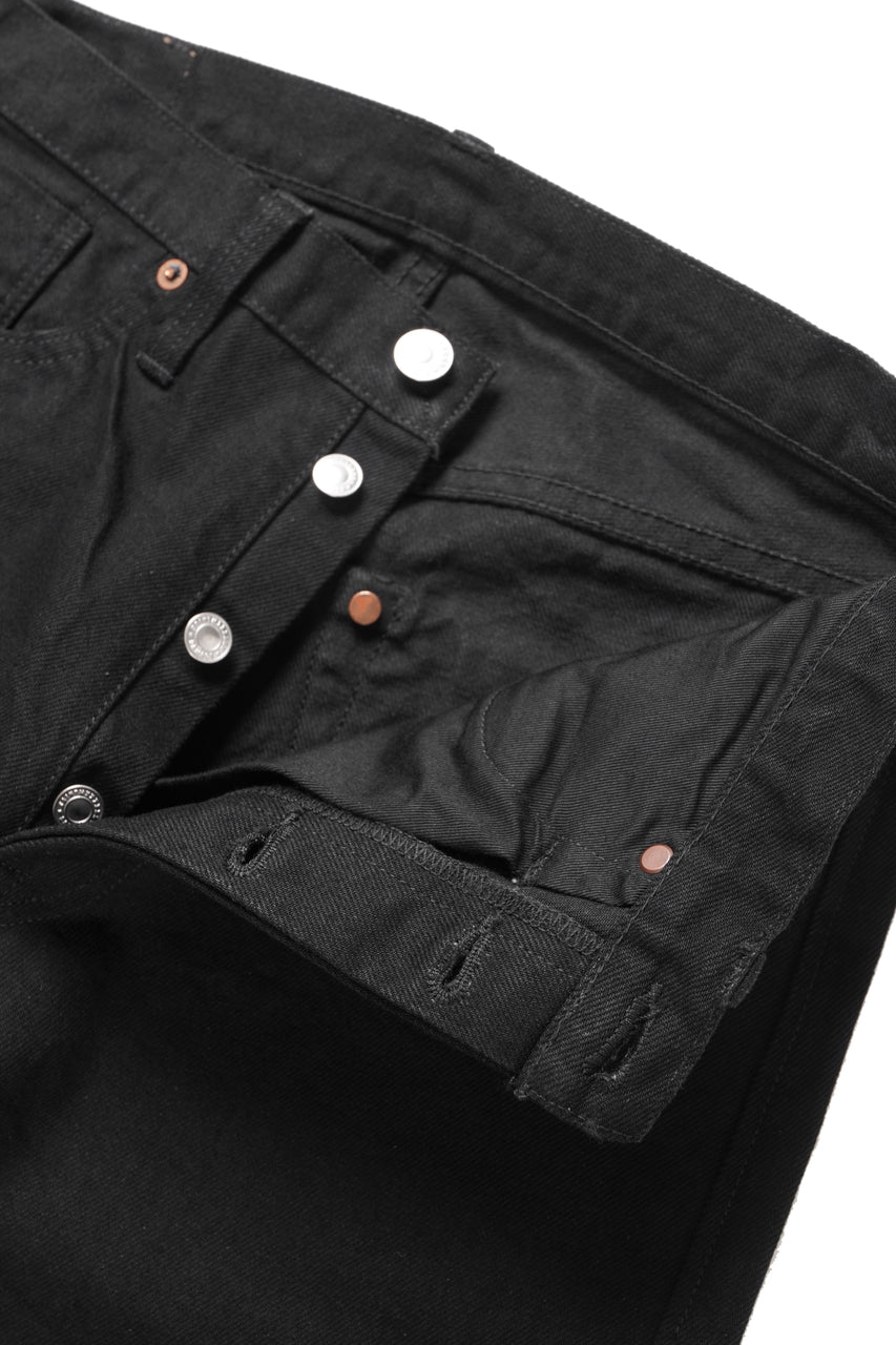 画像をギャラリービューアに読み込む, SAINT Mxxxxxx BLACK DENIM PANTS / STRAIGHT (BLACK)