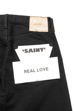 画像をギャラリービューアに読み込む, SAINT Mxxxxxx BLACK DENIM PANTS / STRAIGHT (BLACK)