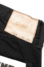 画像をギャラリービューアに読み込む, SAINT Mxxxxxx BLACK DENIM PANTS / STRAIGHT (BLACK)