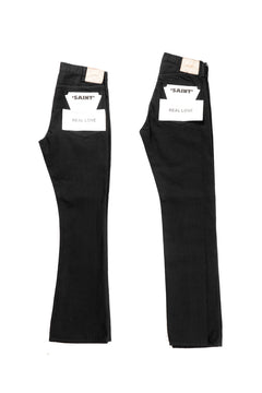 画像をギャラリービューアに読み込む, SAINT Mxxxxxx BLACK DENIM PANTS / STRAIGHT (BLACK)