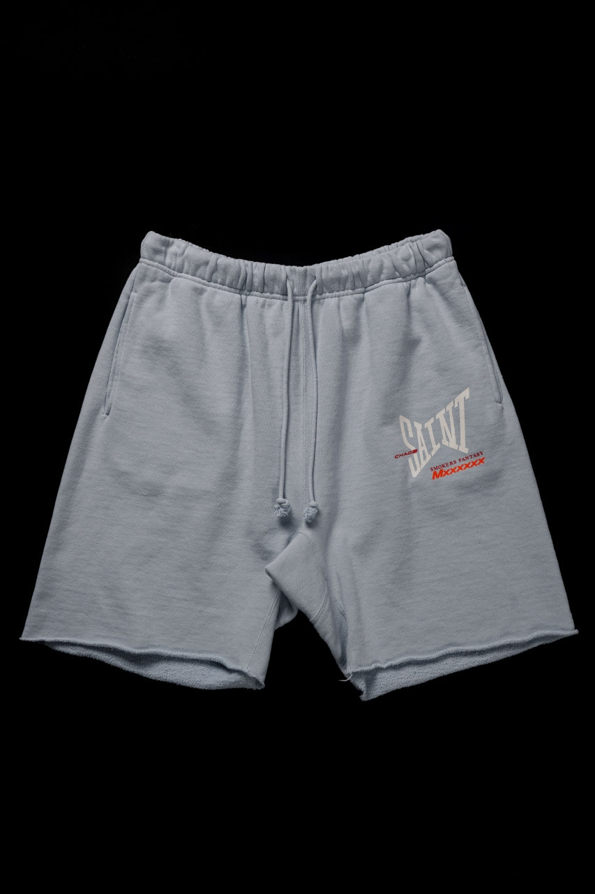 【SAINT MICHAEL】SWEAT SHORTS RIBON SAINT SAINT Mxxxxxx SWEAT SHORTS RIBON SAINT (BLUE)の商品ページ