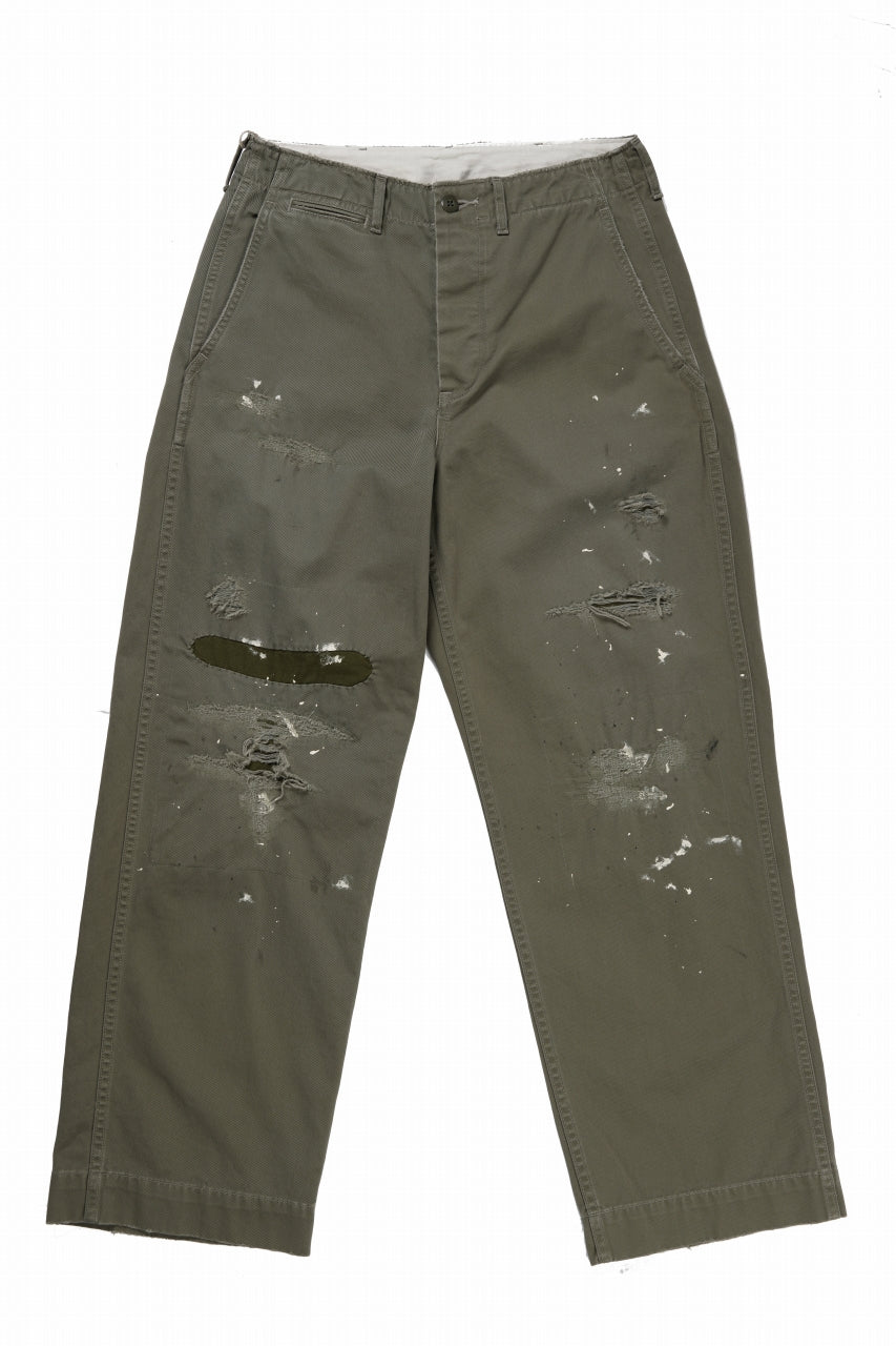 画像をギャラリービューアに読み込む, FULLCOUNT &quot;FREEDOM FIGHTER&quot; U.S.ARMY CHINO 41 TROUSERS (SAGE GREEN)