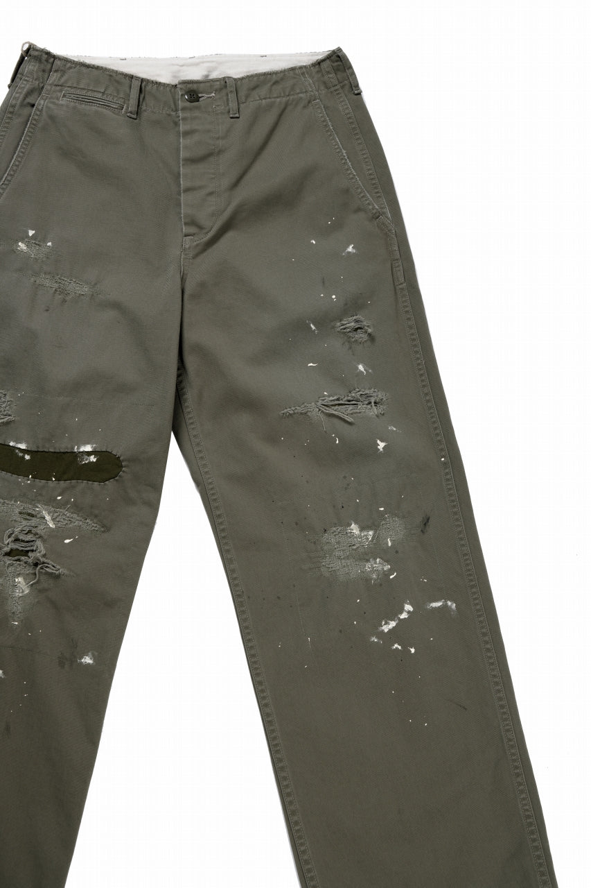 画像をギャラリービューアに読み込む, FULLCOUNT &quot;FREEDOM FIGHTER&quot; U.S.ARMY CHINO 41 TROUSERS (SAGE GREEN)