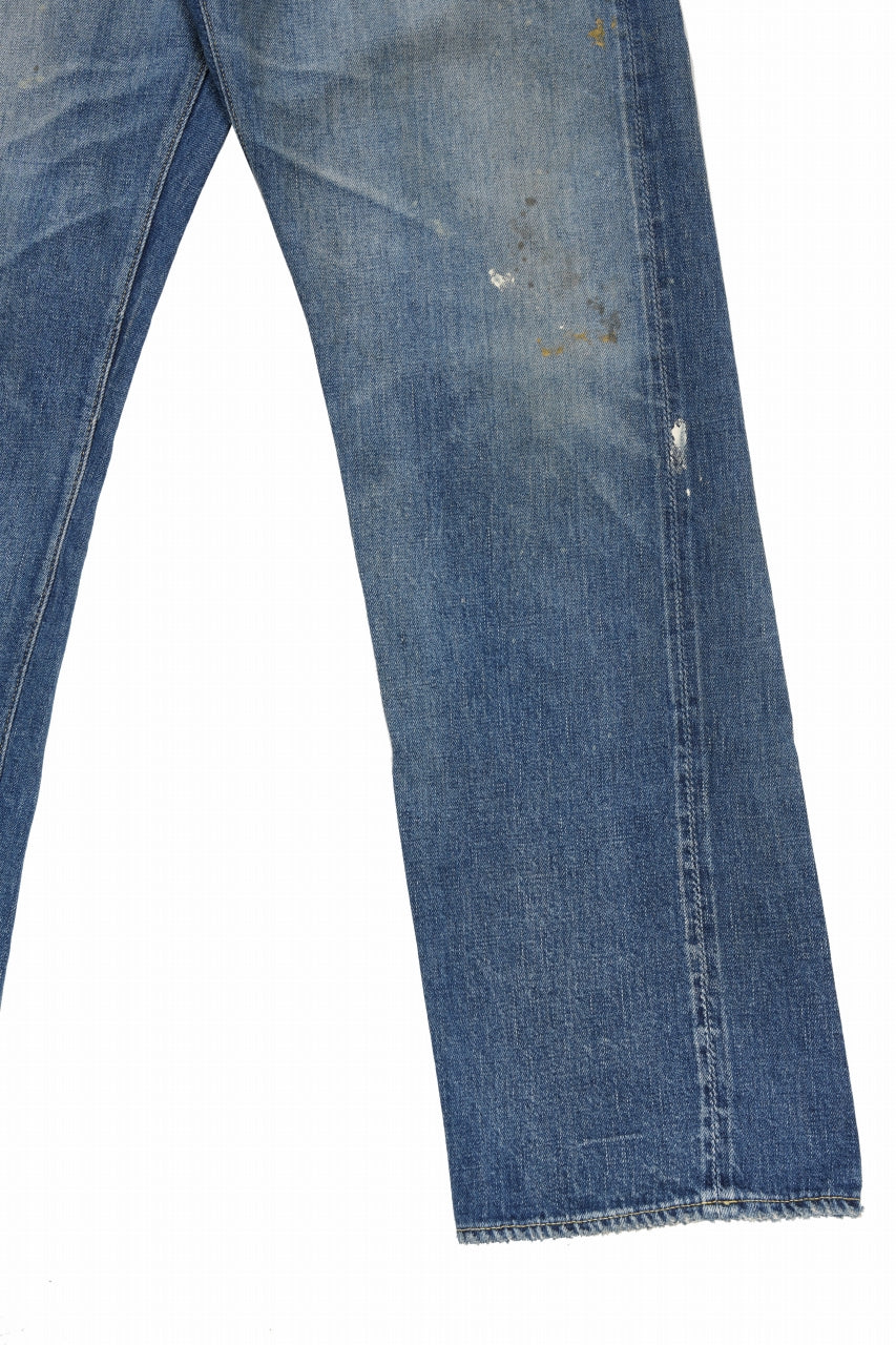 FULLCOUNT "Dartford *Splatter" 1937 Model Denim Pants / 11.5oz Zimbabwe Selvedge Denim (Super Smooth) (INDIGO BLUE / VINTAGE FADED)