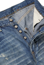 画像をギャラリービューアに読み込む, FULLCOUNT &quot;Dartford *Splatter&quot; 1937 Model Denim Pants / 11.5oz Zimbabwe Selvedge Denim (Super Smooth) (INDIGO BLUE / VINTAGE FADED)