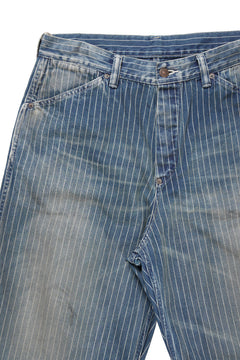 Load image into Gallery viewer, FULLCOUNT Wabash Work Pants / Slab Twill Selvedge (INDIGO BLUE / VINTAGE FADED)