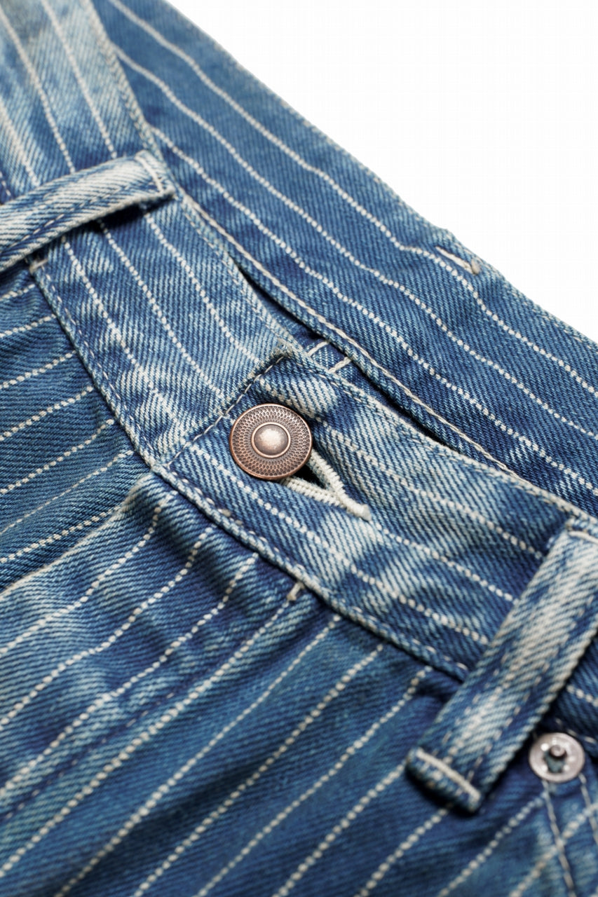 Load image into Gallery viewer, FULLCOUNT Wabash Work Pants / Slab Twill Selvedge (INDIGO BLUE / VINTAGE FADED)